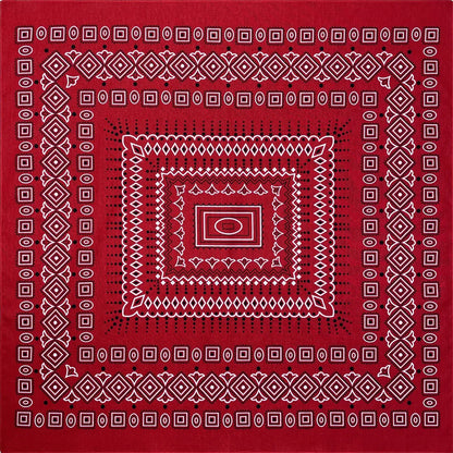 Oversized Paisley Bandana 70cm Cotton Hip Hop Head Scarf