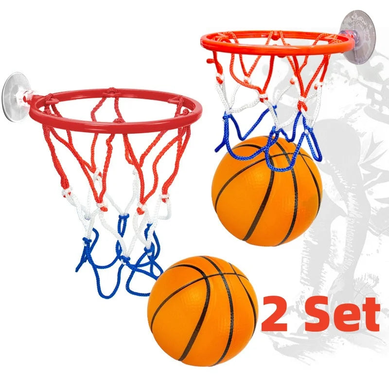 Kids Mini Basketball Hoop Set – Indoor Suction Cup Wall-Mounted Game