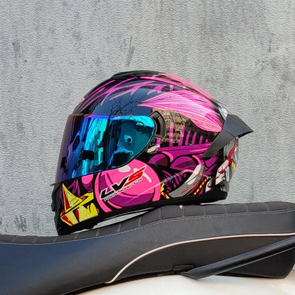 Full Face Motorcycle Helmet DOT Dual Visor Racing Helmet
