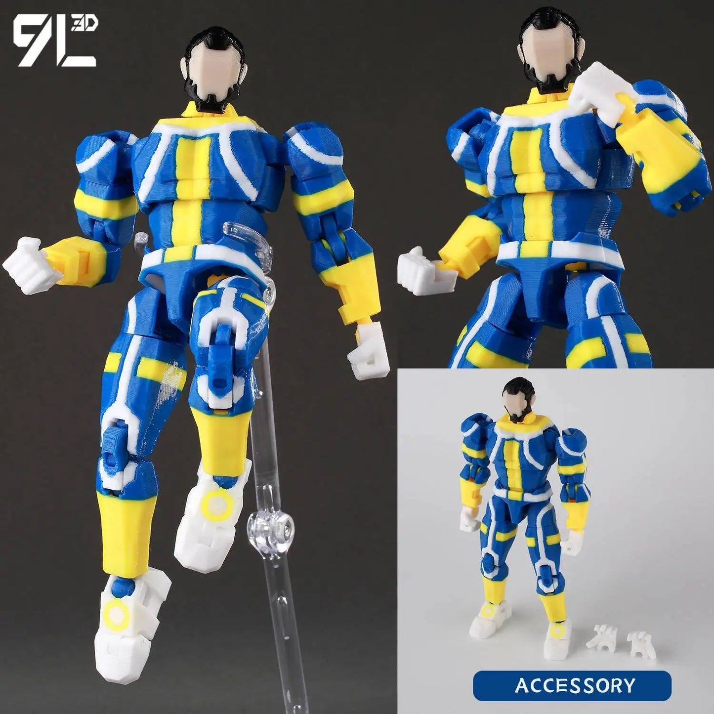 Invincible Boy Action Figure 14cm 3D Printed Poseable Model
