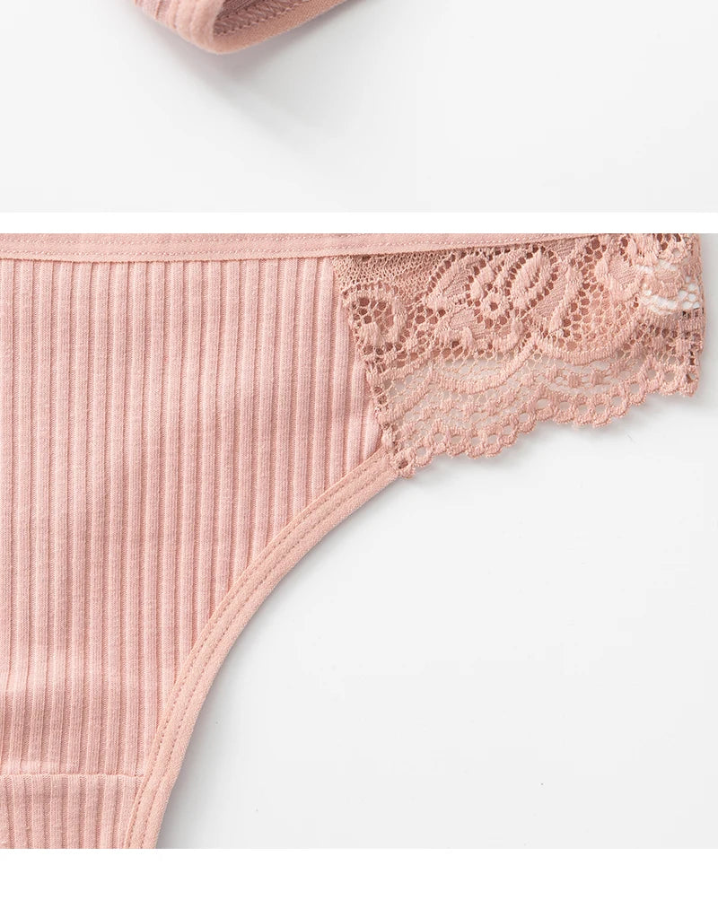 Cotton G String Panties 3PCS Women's Antibacterial Thongs