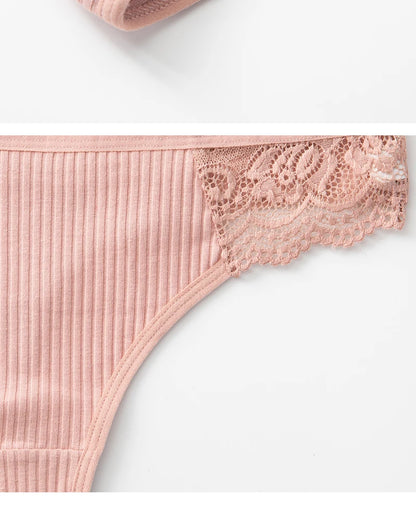 Cotton G String Panties 3PCS Women's Antibacterial Thongs