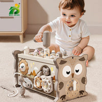 Montessori Activity Cube – Sensory Busy Board & Educational Toy for Toddlers