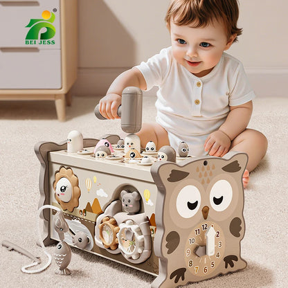 Montessori Activity Cube – Sensory Busy Board & Educational Toy for Toddlers