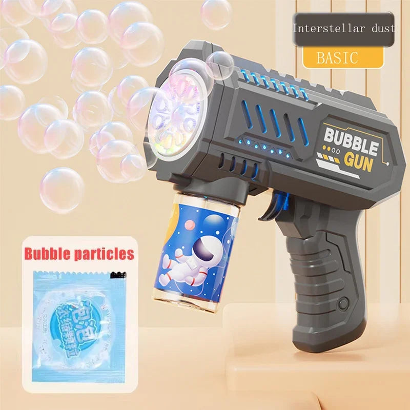Dinosaur Bubble Machine Electric Bubble Gun with Lights