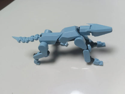 T13 Multi-Joint Robot Action Figure with Dog – 14cm Poseable Model