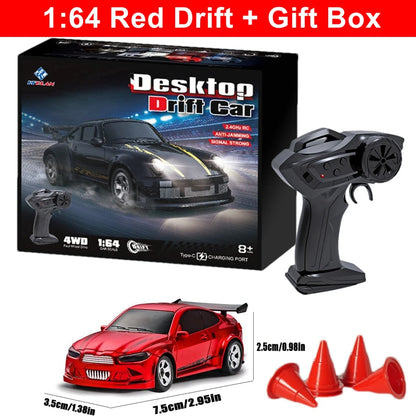 1:64 Mini 4WD Drift RC Car with Remote Control