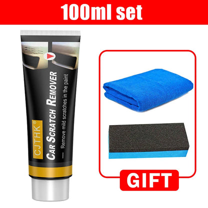 A simple DIY solution for treating mild paint scratches, swirls, tar, and adhesive residue on car surfaces.