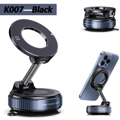 Magnetic Car Phone Holder 360° Foldable Vacuum Mount