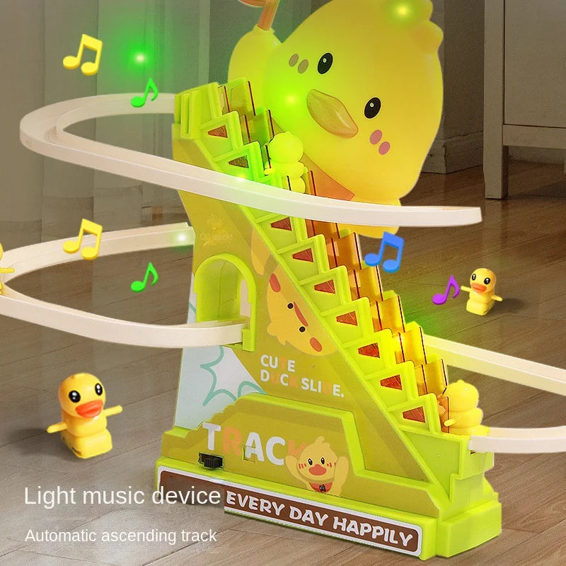 Climbing Ducks Roller Coaster Toy with Lights & Music
