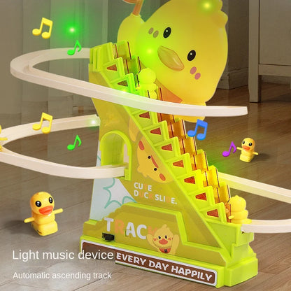 Climbing Ducks Roller Coaster Toy with Lights & Music