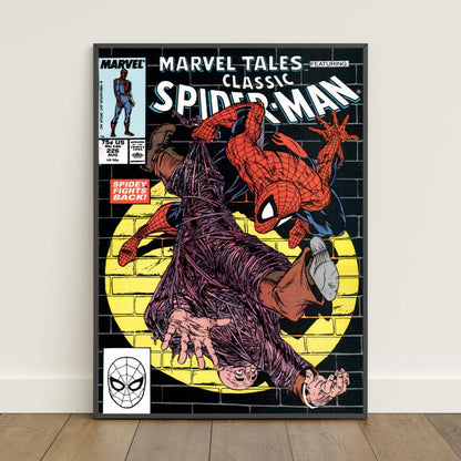 Spider-Man Comic Book Poster Peter Parker Canvas Print