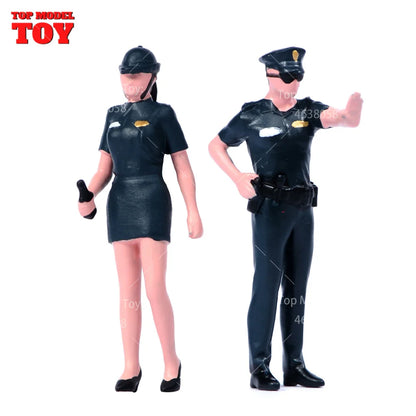 1/64 Miniature Figures Model Car Accessories Scene People Set
