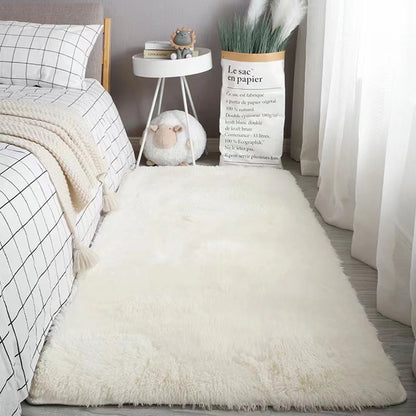 Fluffy Area Rug Soft Shaggy Non Slip Bedroom Carpet