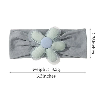 Baby Flower Headband Soft Nylon Newborn Hairband