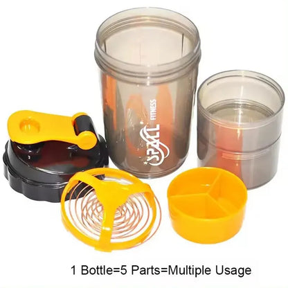 Protein Shaker Bottle – 3 Layer Fitness Mixing Cup