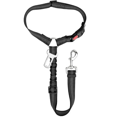 Dog Seat Belt – Adjustable Reflective Pet Car Safety Restraint