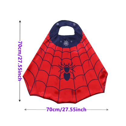 Spider Superhero Costume Set with Cape Mask & Wristband