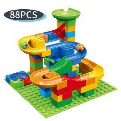 Marble Run Building Blocks DIY Race Track Maze Toy
