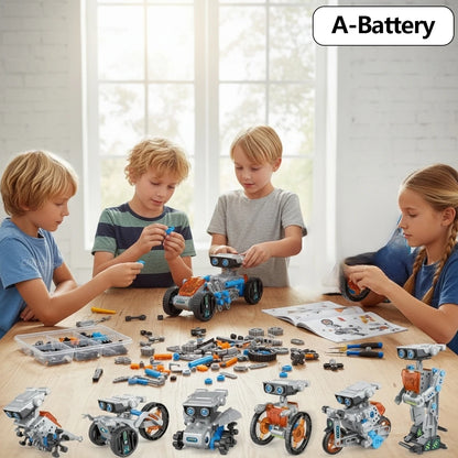 12-in-1 STEM Robot Building Kit – DIY Robotics & Engineering Set