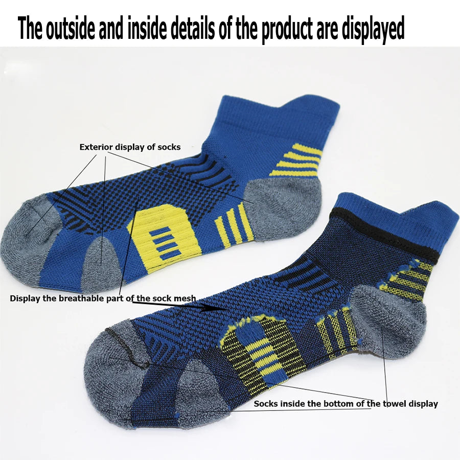Non Slip Running Socks 3 Pair Fitness Sports Socks