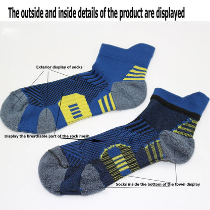 Non Slip Running Socks 3 Pair Fitness Sports Socks