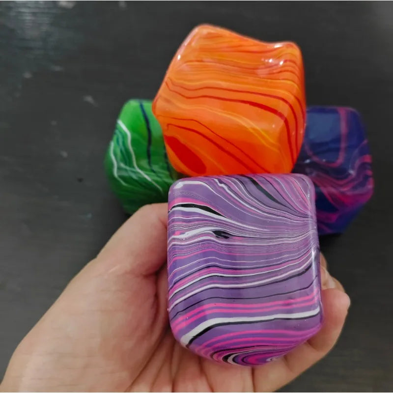 Gel Stress Relief Cube – Soft Stretchy Slow-Rebound Sensory Fidget Toy