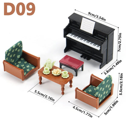 Miniature Dollhouse Furniture 1:12 Pretend Play Accessories