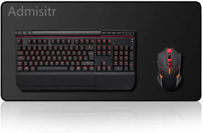 XXL Black & White Desk Mat – Abstract Liquid Gaming Mouse Pad