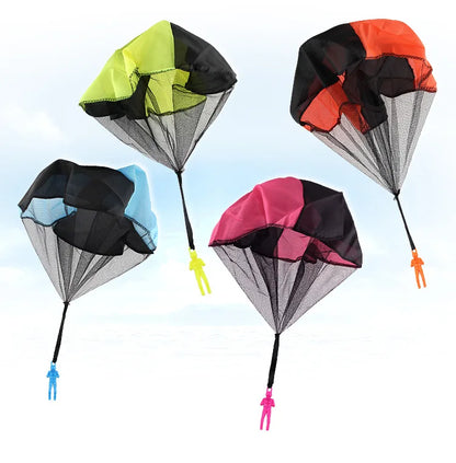 Toy Parachute with Mini Soldier Outdoor Throwing Game