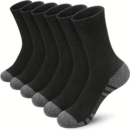 Men's Bamboo Fiber Socks Breathable Crew Sports Socks