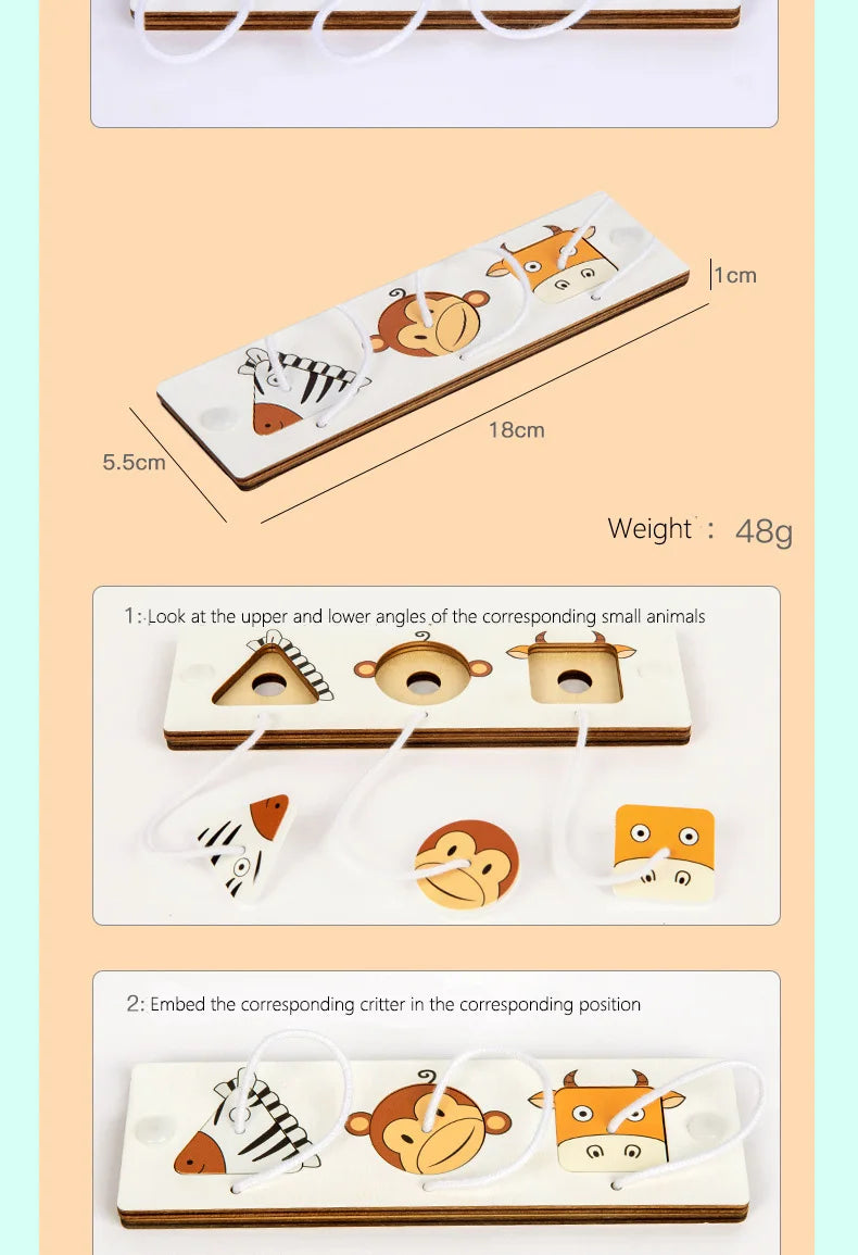Busy Board Accessories DIY Montessori Wooden Lock Set