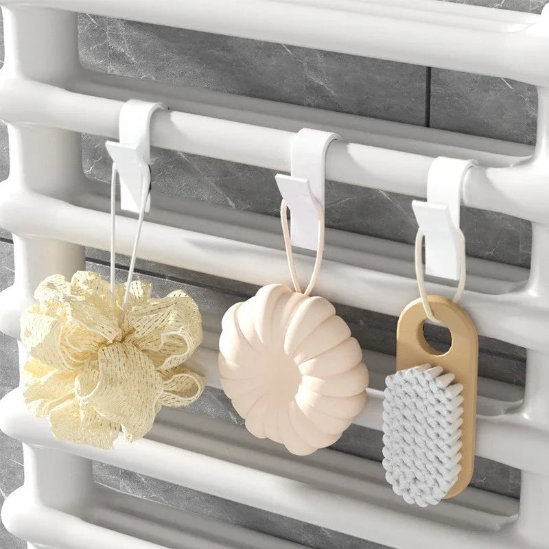 Radiator Towel Hooks Bathroom Heated Rail Hangers 2/6PCS