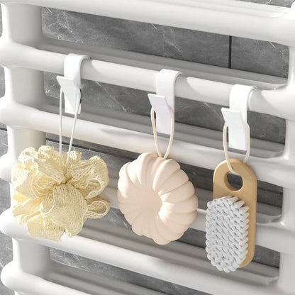 Radiator Towel Hooks Bathroom Heated Rail Hangers 2/6PCS