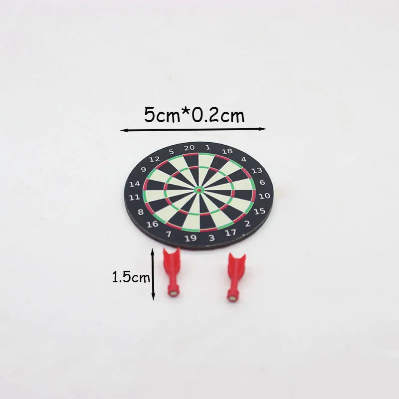 Mini Magnetic Dartboard Fridge Magnet Game with Adhesive