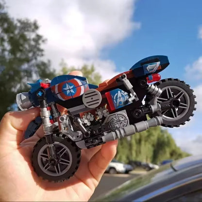 Anime Motorcycle Building Blocks – DIY Model Display Toy