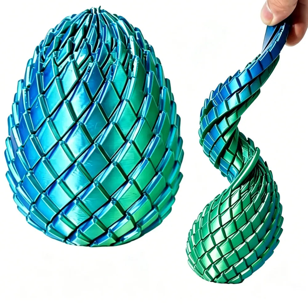 3D Printed Dragon Egg Fidget Toy Twistable Desk Ornament