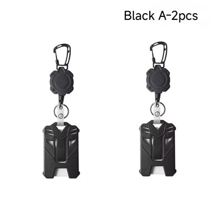 Retractable Badge Holder with ID Card Holder Case Clip