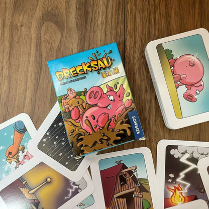 Chicken Board Game Animal Card Game Funny Party Game for Kids & Adults
