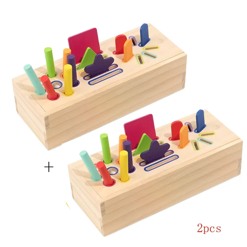 Wooden Color Sorting Toy – Shape Learning Game