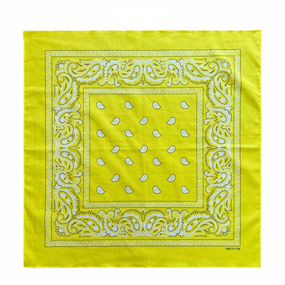 Oversized Paisley Bandana 70cm Cotton Hip Hop Head Scarf
