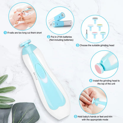Baby Electric Nail Trimmer Infant Nail Care Set