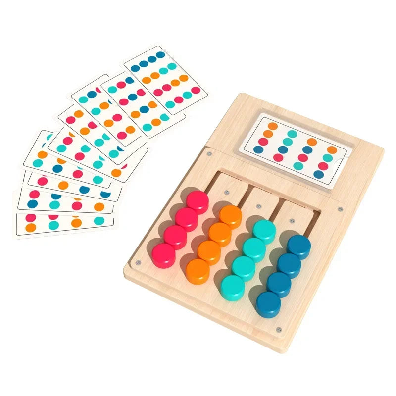 Montessori Wooden Shape Matching Board Learning Puzzle
