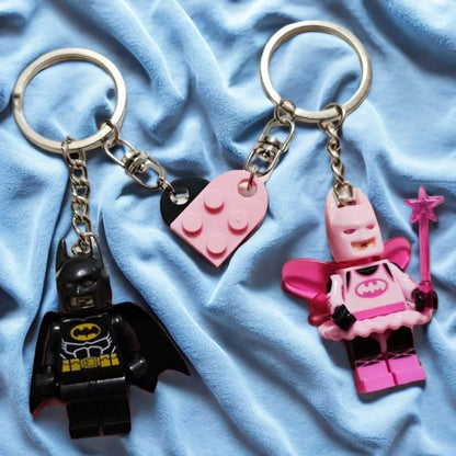 A matching accessory set for couples to decorate phones, backpacks, keys, and everyday belongings.
