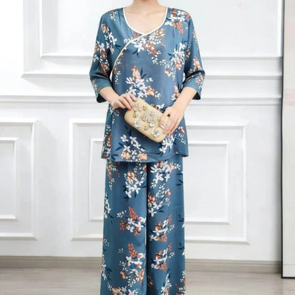 Women's Cotton Sleepwear Set – Summer Two-Piece Pajamas