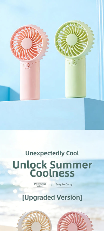 Handheld Mini Fan Rechargeable Portable Pocket Cooling Fan