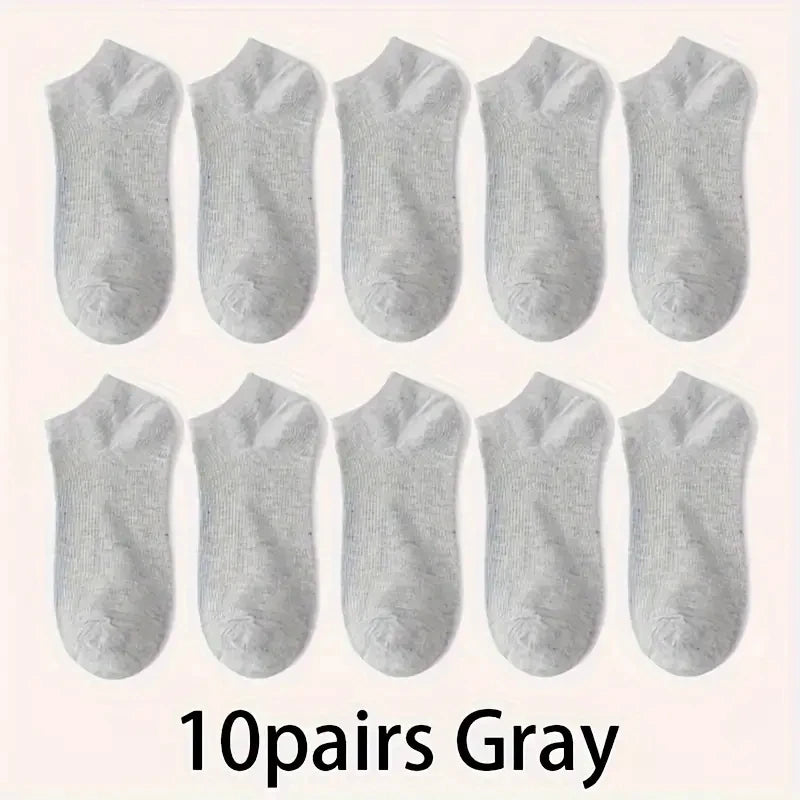 Ankle Socks 5 Pack Breathable Low Cut Unisex Socks