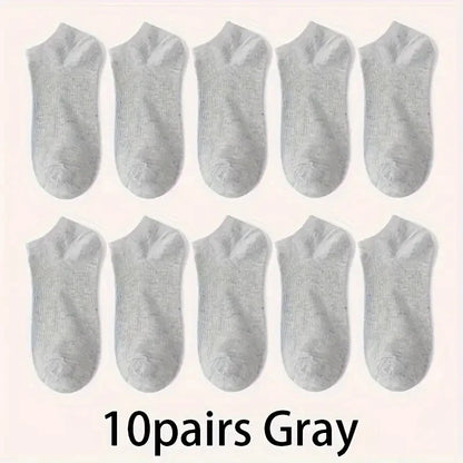 Ankle Socks 5 Pack Breathable Low Cut Unisex Socks