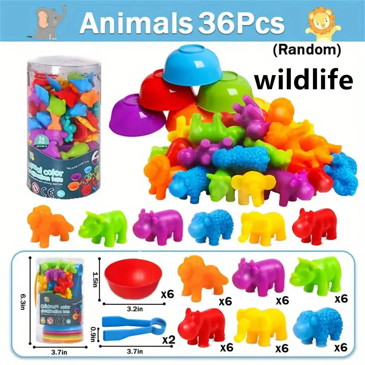 Counting and Sorting Toys for Kids – Montessori Learning Set