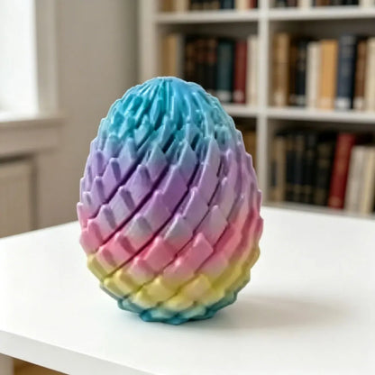 3D Printed Dragon Egg Fidget Toy Twistable Desk Ornament
